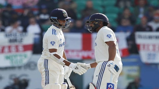 India 135/1 at stumps against England in 1st innings of 5th test match at Dharamsala
