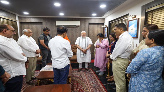 PM Modi condoles demise of former Gujarat CM Vijay Rupani