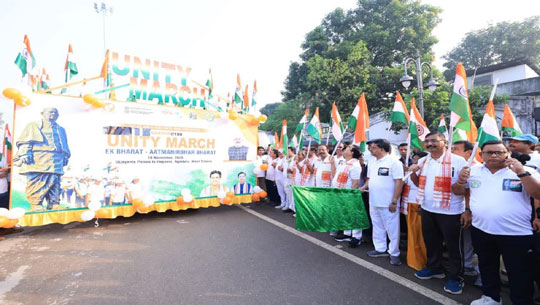 CM Dr. Manik Saha Flags Off ‘Unity March’ Honouring Sardar Vallabhbhai Patel’s 150th Birth Anniversary