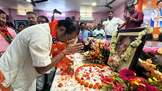 Rajib Bhattacharjee Pays Tribute to Dr. Syama Prasad Mukherjee