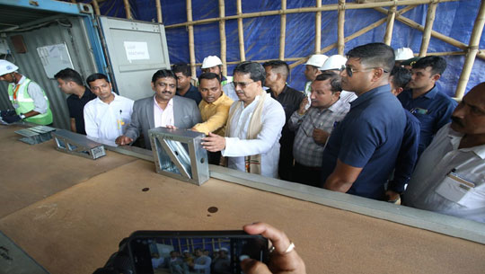 CM Dr. Manik Saha inspects ongoing Township Project work in Agartala