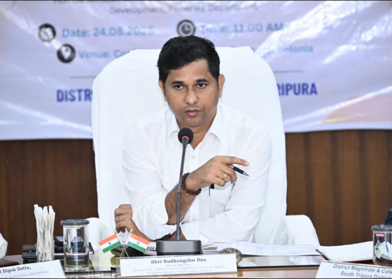 Minister Sudhangshu Das Reviews Sout