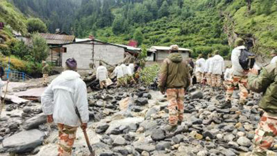 150 people rescued so far in Uttarkashi district following a devastating flood caused by a cloudburst over Khirganga River