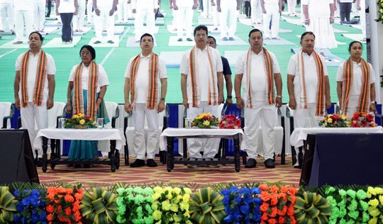 CM Dr. Manik Saha leads State-Level celebrations on 11th International Day of Yoga