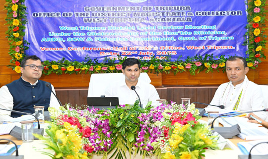 Minister Sudhangshu Das Reviews Progress of Welfare and Development Projects in West Tripura