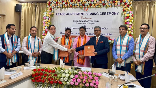 Tripura government signs Lease agreement with IHCL for development of Taj Pushpavanta Palace 