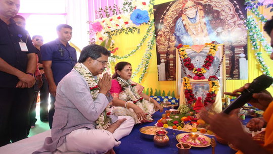 Ram Navami: CM visits Shirdi Sai Baba Seva Mandir in Agartala
