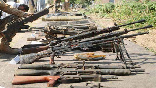 Manipur: Arms and Ammunition Seized in Kakching District Operation by Security Forces