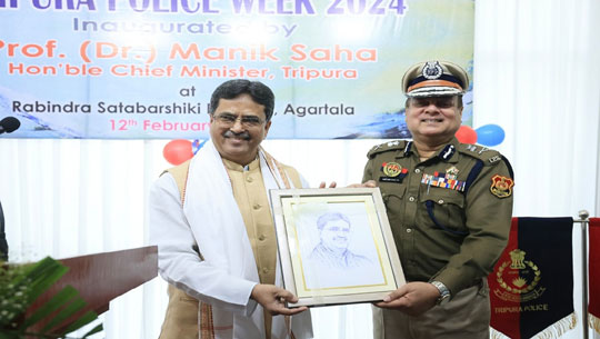 CM Dr Manik Saha hails Tripura Police for indomitable spirit in Art and Craft