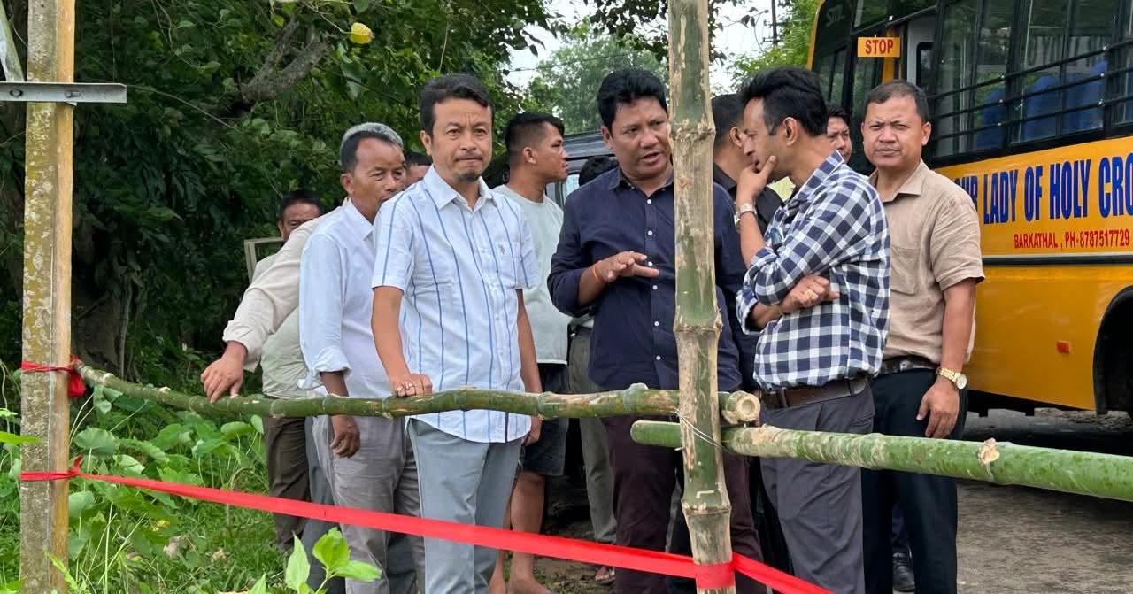 Officials inspect flood-affected are