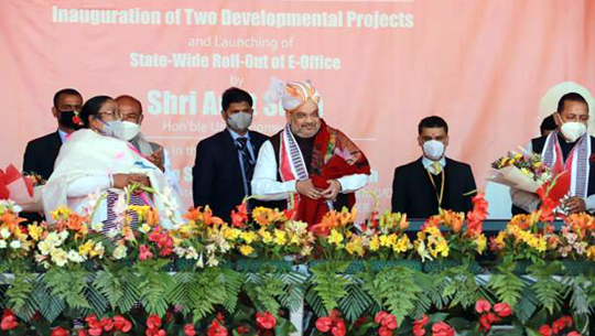 Union Home Minister Amit Shah launches 21 development projects worth 1,311 crore rupees in Manipur