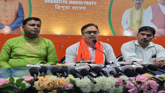 Tripura largely unaffected by Nationwide Strike, Says BJP State Secretary Tapas Majumdar