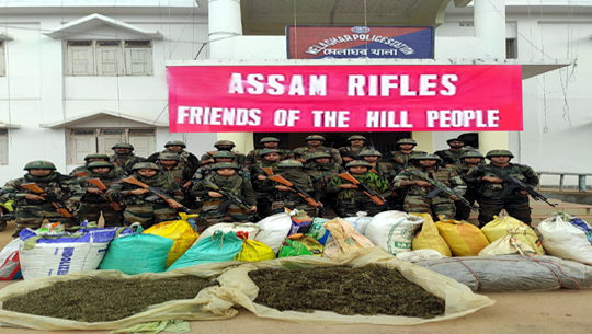 Assam Rifles seize 147 kilograms of Marijuana