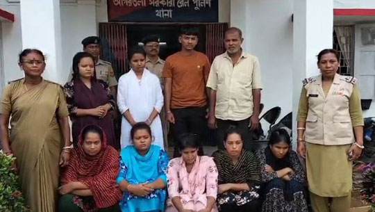 Tripura police detains 8 Bangladeshi