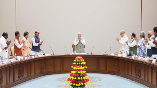 Cabinet Hails PM Modi as Longest-Serving Elected Prime Minister