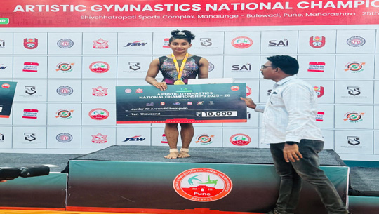 Sreeparna Debnath wins gold at Artistic Gymnastics National Championship