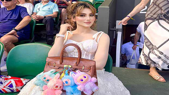 Urvashi Rautela turns heads at Wimbledon with Labubu Dolls