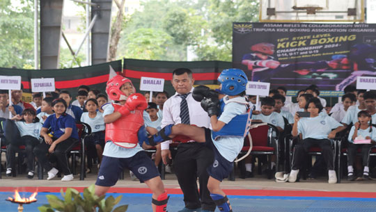 AR in collaboration with All Tripura Kickboxing Association organised  18th Tripura State Level Kick Boxing Championship 