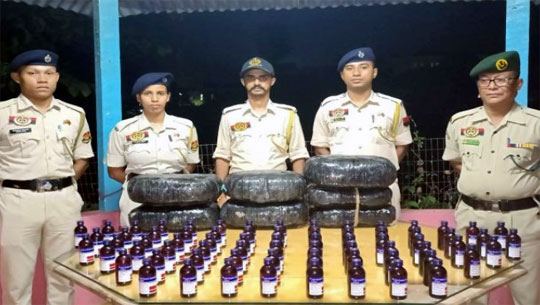 Police Recover Eskuf, Ganja Worth Rs