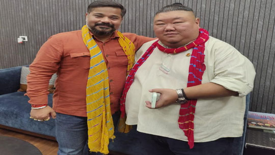 Minister Sushanta Chowdhury Meets Nagaland Tourism Minister Temjen Imna Along 