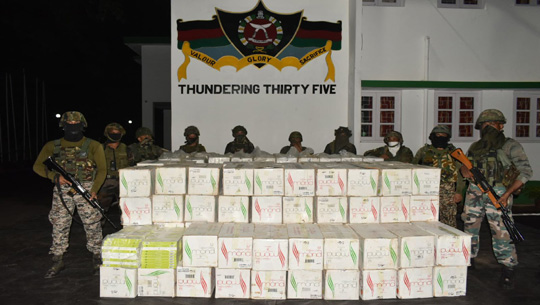 AR foils major smuggling attempt; Illegal cigarettes worth Rs 5.1 crore seized