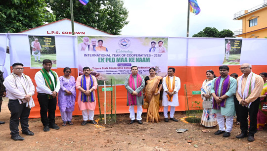 Tripura Celebrates International Year of Cooperatives 2025 with “Ek Ped Maa Ke Naam” Program 