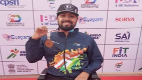Pranav Soorma of Haryana bettered Asia Para Games mark to clinch gold in F51 category men’s club throw for F51 category