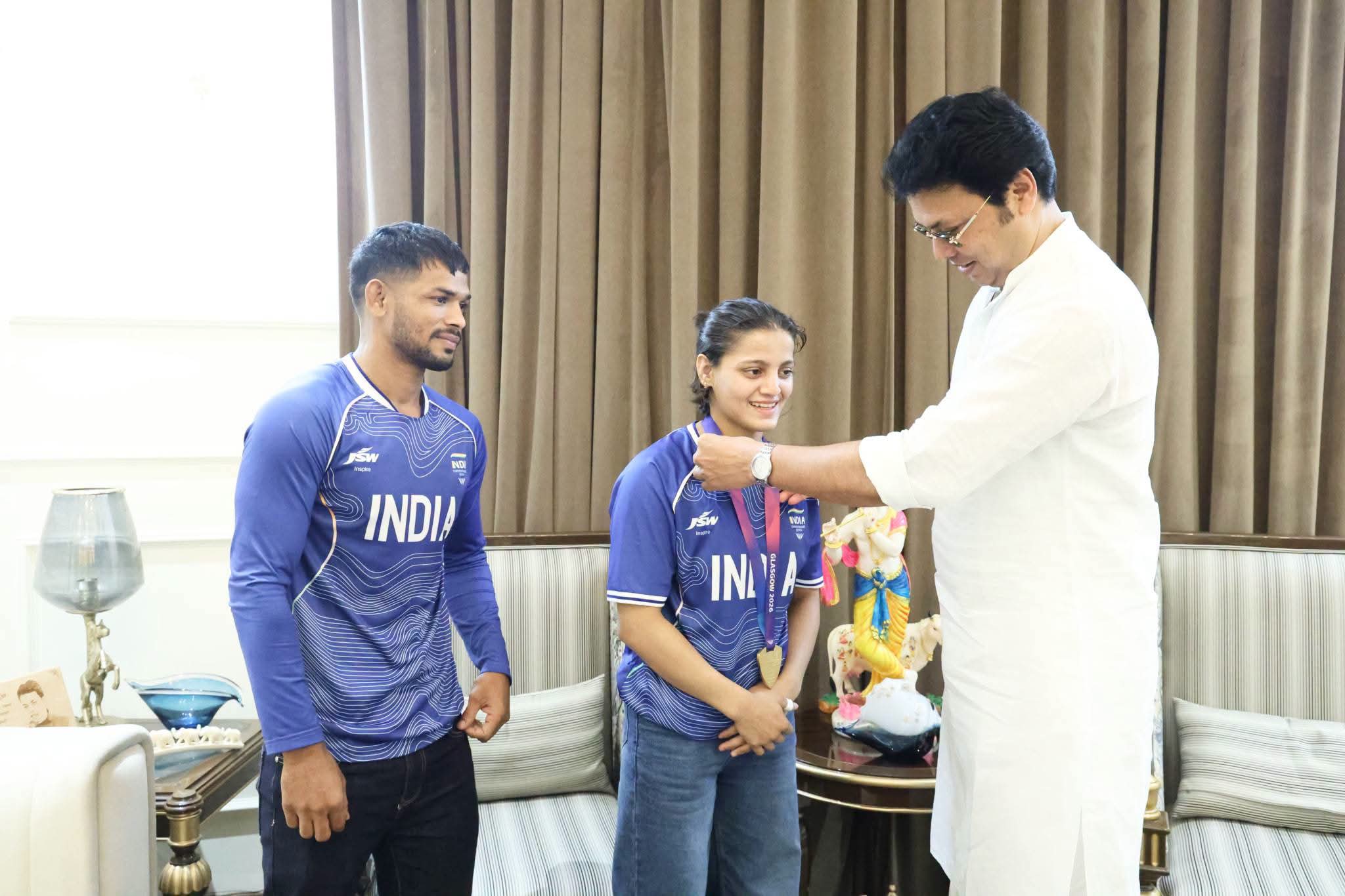 Biplab Deb Honours Commonwealth Game