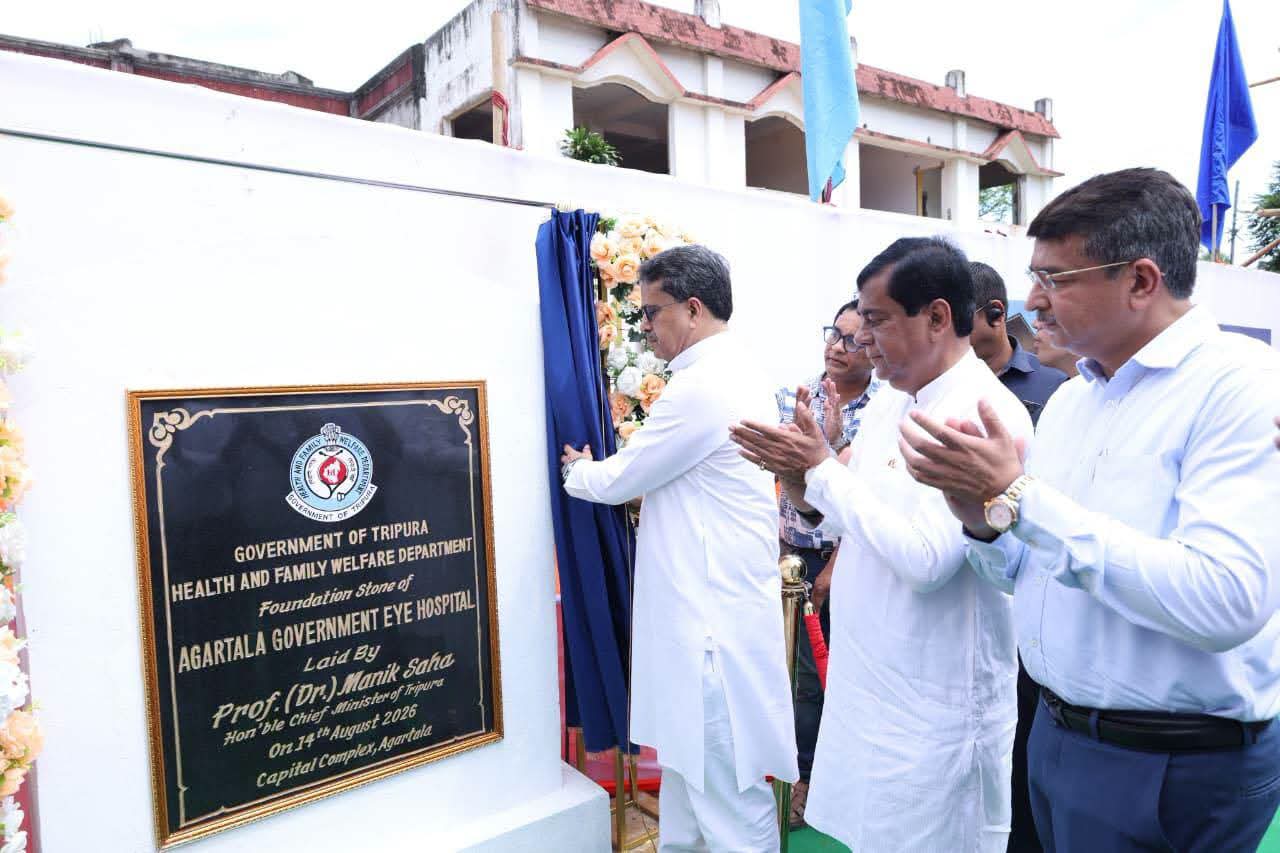 CM Dr Manik Saha lays foundation sto