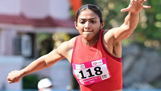 Nayana James Clinches Gold Medal in Women’s Long Jump at Taiwan Athletics Open