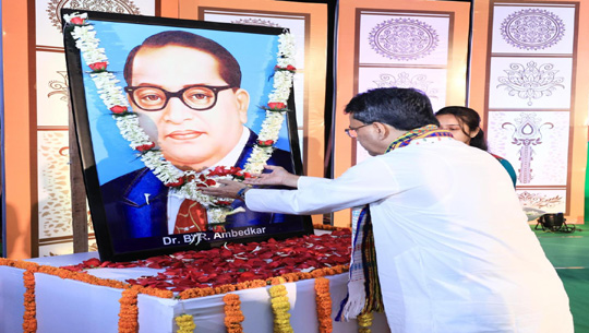 CM Dr Manik Saha attends closing ceremony of week-long event of 135th birth anniversary of Ambedkar