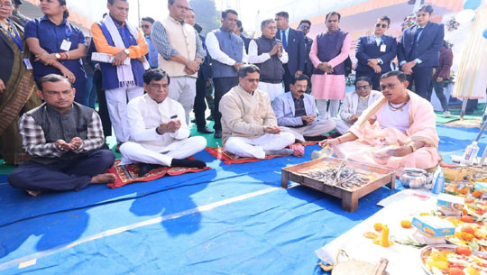 CM Manik Saha Lays Foundation Stone for New Building at Bapuji Vidyamandir